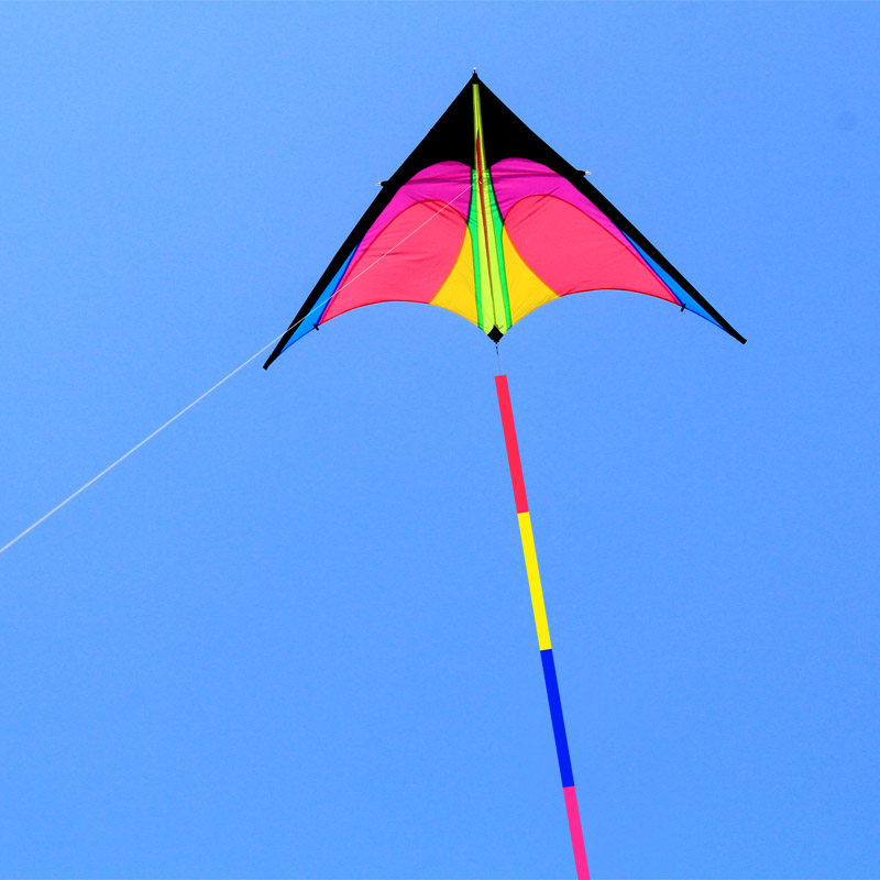 潍坊筝乐风筝伞布碳杆云霄风筝成人大型高档线轮微风易飞大人专用