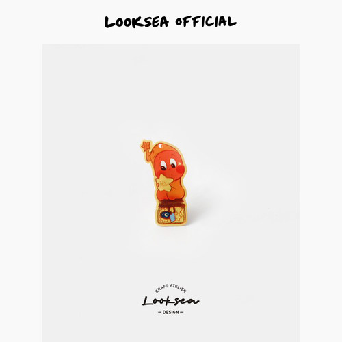 Looksea official卡通星星人刘海发夹可爱刘海侧边碎发夹女孩发卡