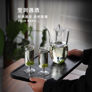玻璃执壶仿宋贵妃泡茶器茶壶绿茶茶具点茶宋代耐高温水壶套装