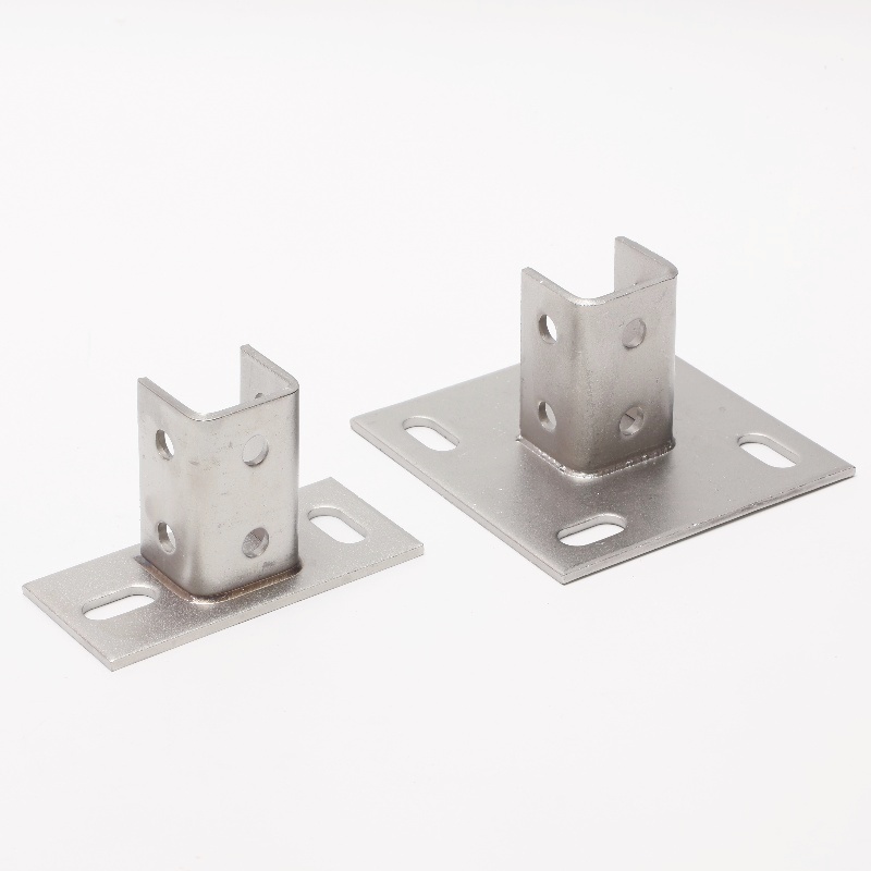 304C型钢配件免焊牛角转角底座