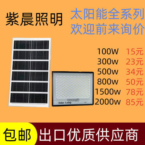 太阳能灯户外庭院灯太阳能投光灯Solar light人体感应太阳能路灯
