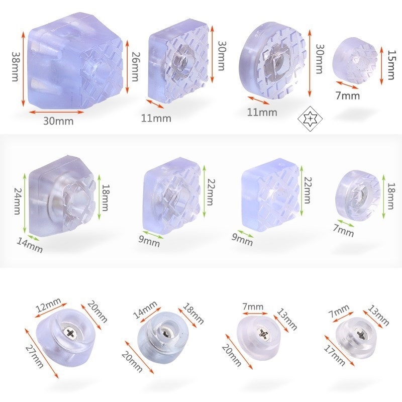 沙发桌椅脚垫加厚牛筋橡胶硅胶软家具脚钉地脚钉家具钉防滑防潮钉
