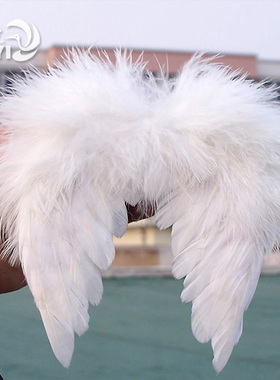 蝴蝶翅膀儿童天使羽毛婴儿摄影装饰演出影楼道具彩色背饰小翅膀