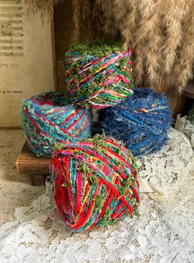 咿唔混线-油画色系合集特色孤品钩针棒针编织毛线帽子包包手工diy