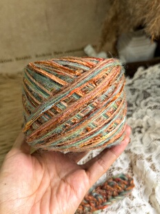 咿唔手混线-敦煌壁画油画风秋冬钩针棒针编织毛线围巾帽子包包