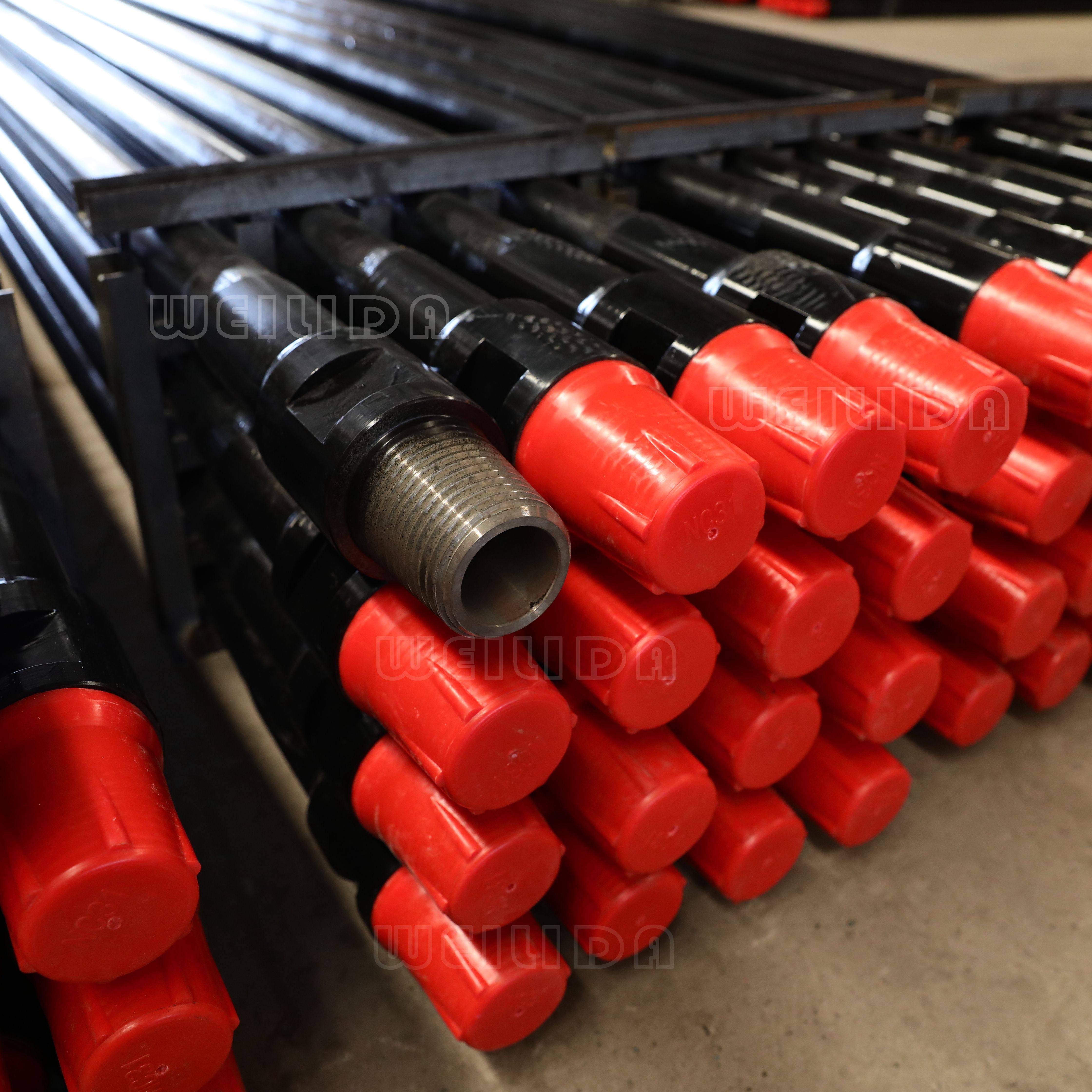 76钻杆8个壁厚双卡 锚固钻机上的用的配件 长度可选 厂家发货