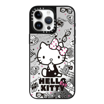 眼睛凯蒂猫适用cozstify手机壳苹果iPhone16promax手机壳15pro14磁吸13镜面12保护壳香港潮牌手机保护套