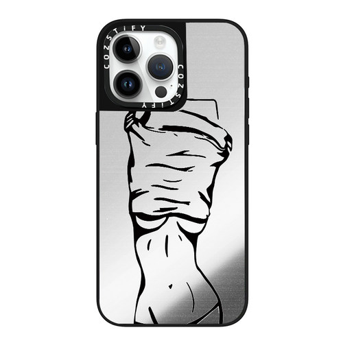 艺术女孩W2710适用cozstify手机壳苹果iPhone16promax手机壳15pro14磁吸13镜面12保护壳香港潮牌手机保护套