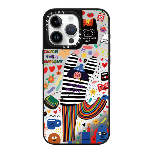 穿条纹衣服女孩适用cozstify手机壳苹果iPhone16promax手机壳15pro14磁吸13镜面12保护壳香港潮牌手机保护套