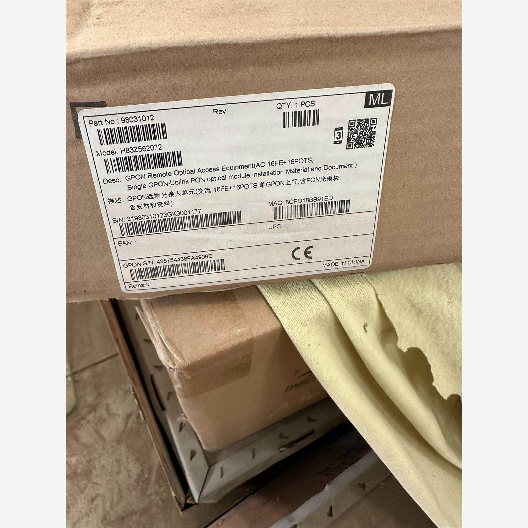 全新华为MA5620-16FE+16POTS GPON O