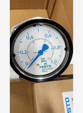 费斯托FESTO 8037000 面板式压力表PAGN-P-
