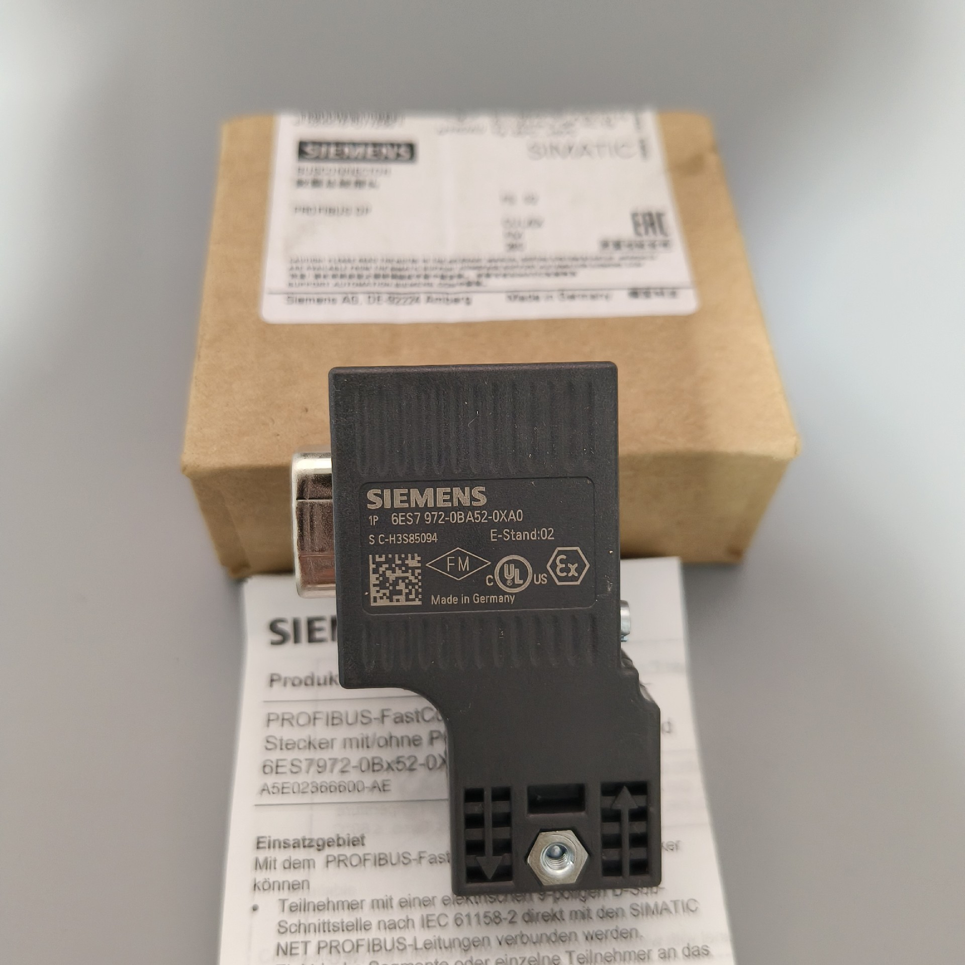 西门子数据总线插头6ES7