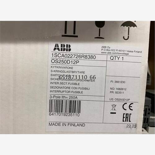 ABBOS250D12P隔离开关熔