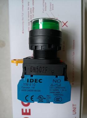 和泉绿色按钮YW1L-MF2E10Q4G  6N502EF，