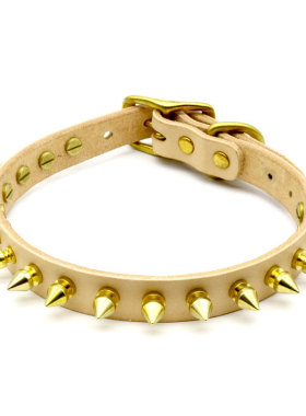 法斗牛项圈用品狗狗铆钉防咬脖套斗牛犬大型犬杜宾狗圈颈圈装饰品