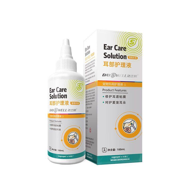 达士威 耳部护理液滴剂 宠物猫咪狗狗洗耳清洁耳垢耳朵清洁100ml