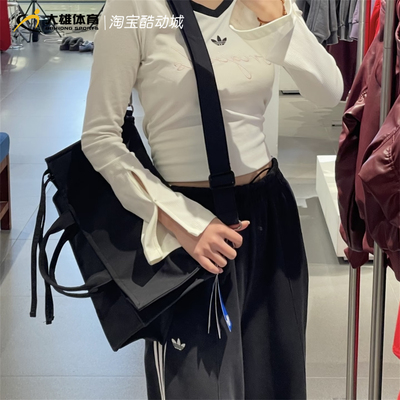 adidas三叶草 情侣款托特包手提包三合一斜跨邮差包KW9638 KW9636