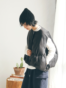 印计谷羽 羽绒马甲女宽松外穿背心网红坎肩上衣F476 2024秋冬新款