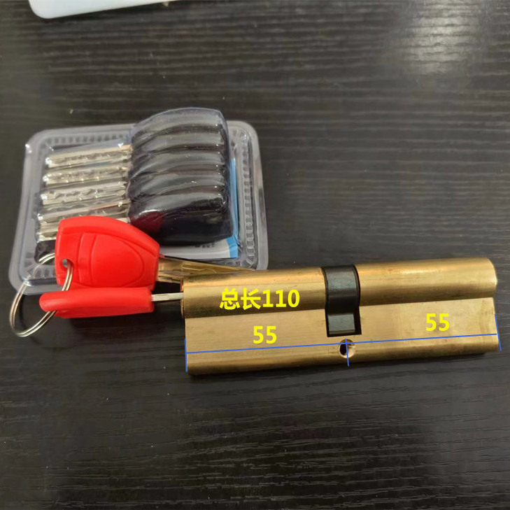 铜门室外配件通用锁芯图片