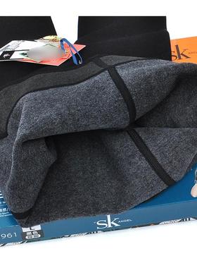 SK9961羊绒打底裤女冬加绒加厚大码踩脚一体裤修身显瘦棉质裤袜