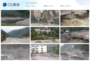 暴雨洪水防汛抢险洪涝自然灾害降雨山洪泥石流抗洪救灾视频素材