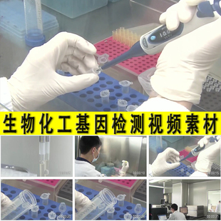 生物化工医学基因工程检验科学研究实验科技攻关人才实拍视频素材