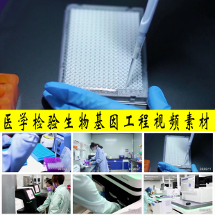 生物医学基因工程实验室高科技人才科研人员科技工作者视频素材