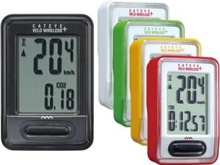 正品行货 CATEYE猫眼 VT210W 测卡路里 大屏 无线码表 橙色 绿色