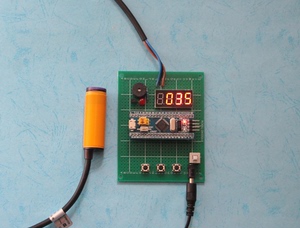 基于stm32单片机红外光计数器