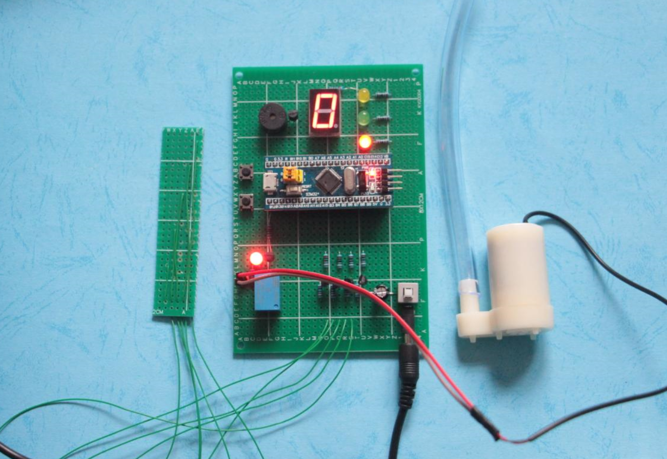 stm32单片机水塔系统液位测量