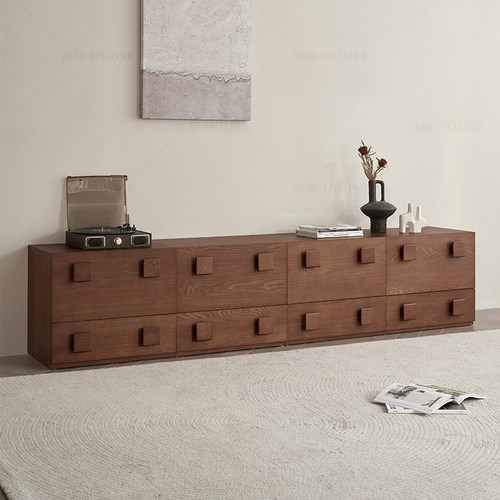 法式中古风实木卡门柜电视柜