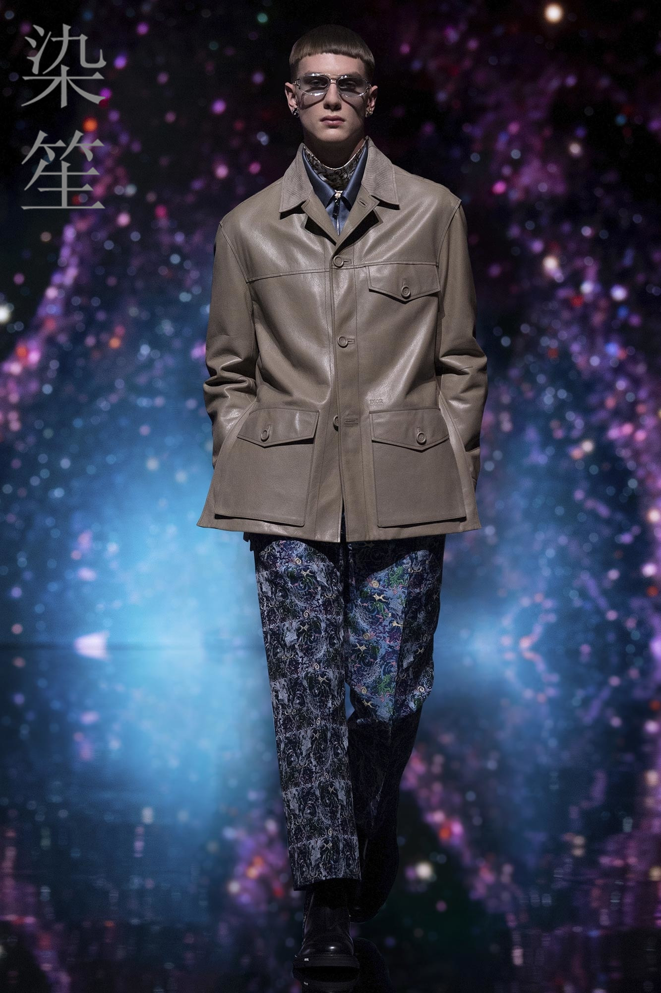 2026秋冬D家新款羊皮夹克绵羊皮外套真皮军装风衣西装定制走秀款