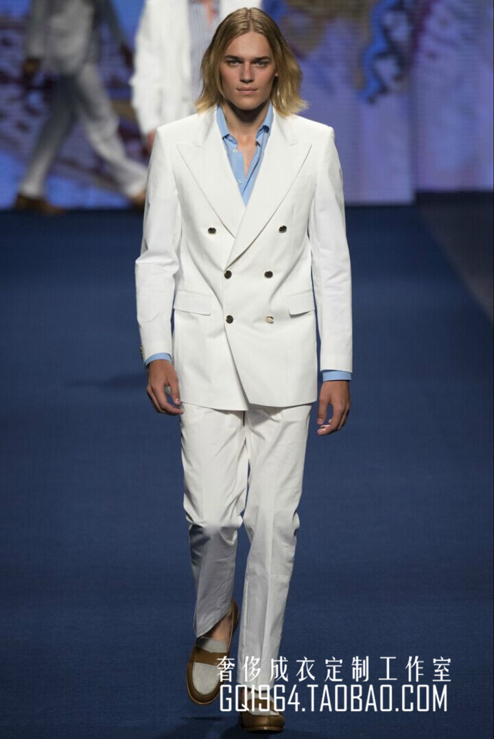 2026春夏男装周走秀同款霸气军装风双排扣男装西服套装高级定制款