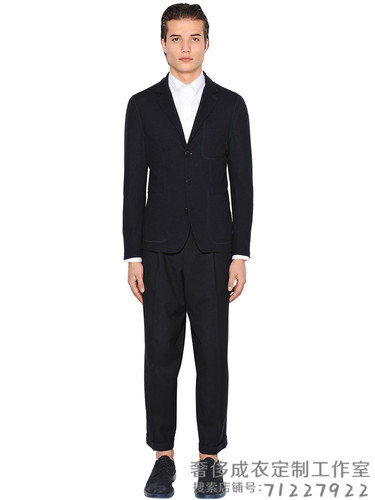 秋冬男装新款羊毛西服量身定做