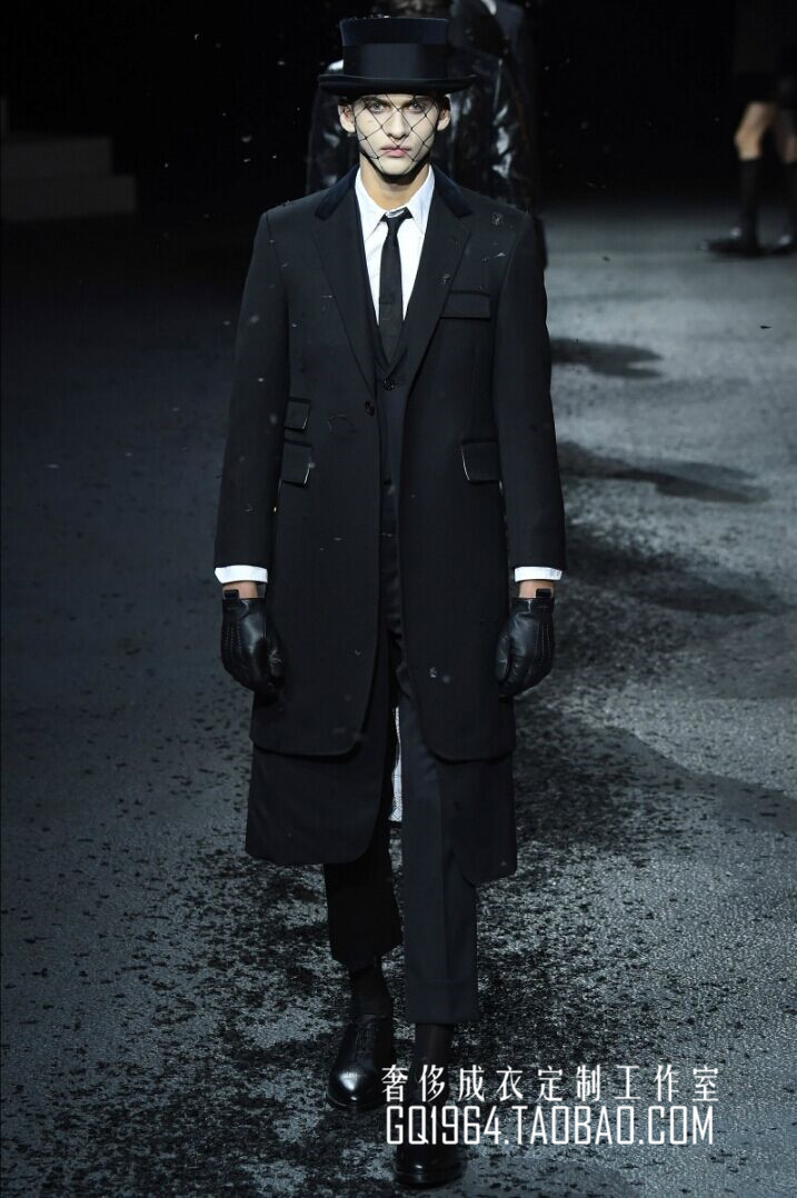 个性撞色拼接修身直筒型秋冬款英伦复古冬装羊毛大衣毛呢羊绒外套