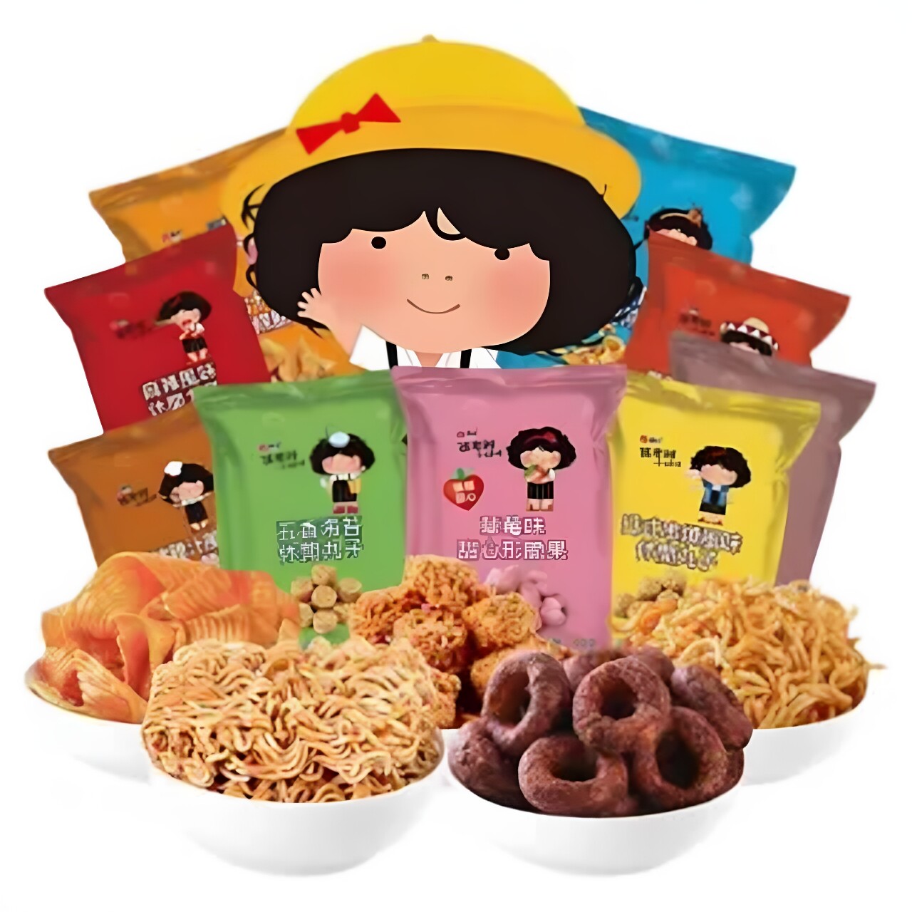 台湾进口零食品张君雅小妹妹墨西哥辣鸡点心面甜甜圈干脆面