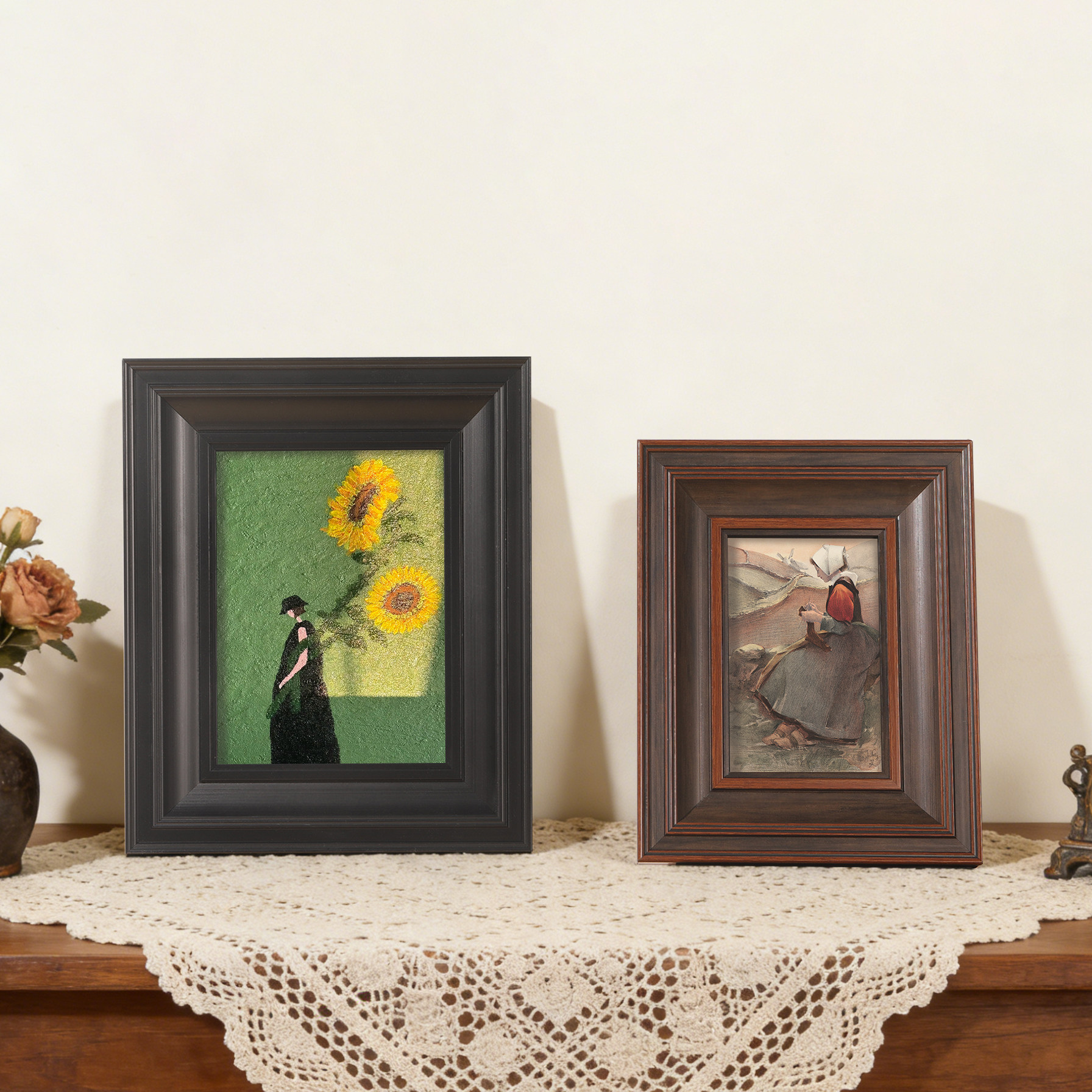 中古风画框美式水彩画框复古油画框黑色相框空框照片墙海报框定制,家居饰品,相框/画框,淘宝优惠券,粉丝福利购,淘宝优惠卷