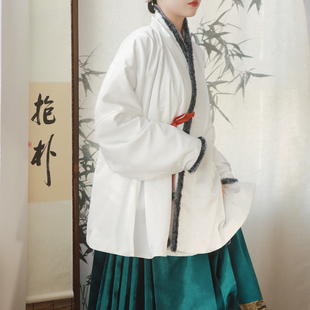 八十一罗汉 现货明制传统汉服柿柿如意对穿交窄袖加绒交领袄秋冬