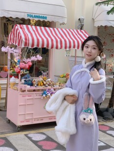 八十一罗汉改良旗袍秋冬款中式民国风元素少女温柔复古长袖连衣裙