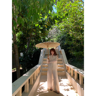 小波点压褶朦胧感神女套装 人间惊鸿 nosce 原创小众设计 temet