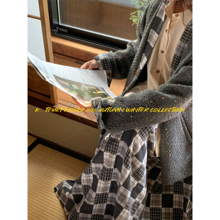 半裙 百家布系列纯棉软糯拼接宽松衬衫 nosce 拼接外套 temet