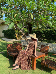 微醺迷人vintage碎花吊带半裙套装 nosce原创小众设计 temet