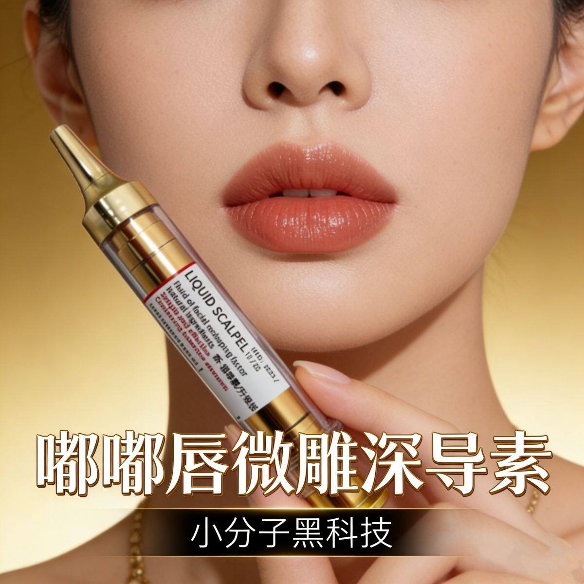 嘟嘟唇丰唇神器填充嘴唇薄变厚性感小嘴巴变大薄唇改厚微整精华液
