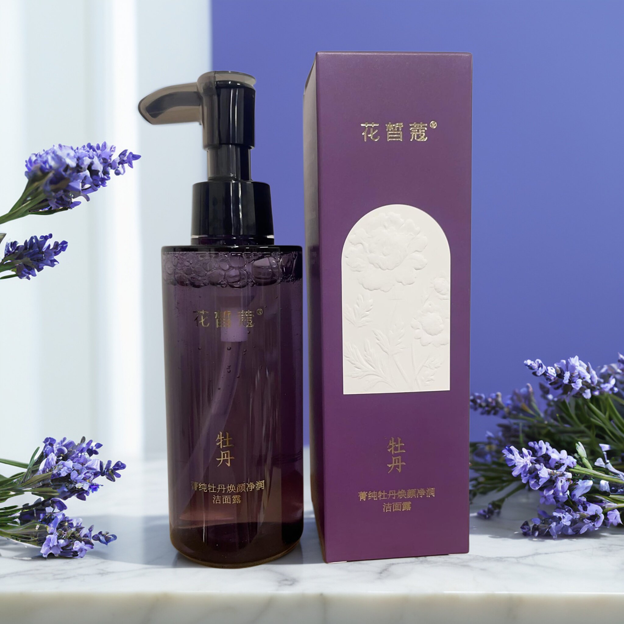 花皙蔻牡丹洁面露氨基酸洗面奶官方旗舰店正品深层清洁毛孔泡沫