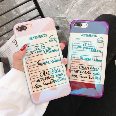 苹果手机壳8plus英文说明书镭射蓝光iPhonex\/