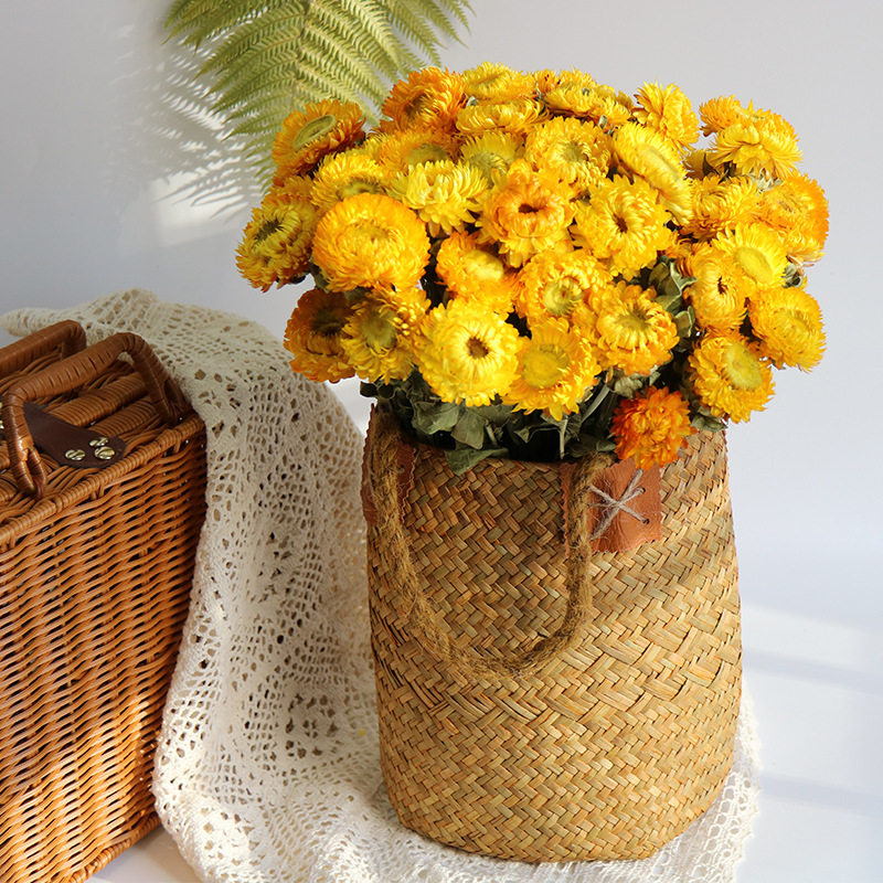 小雏菊干花花束摆件客厅自然插花
