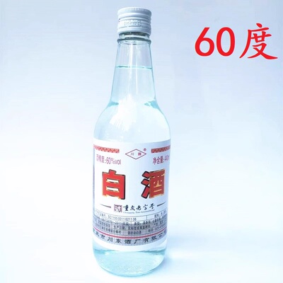 重庆江津白酒60度440ml清香型高梁酒炒料泡药酒泡菜高度白酒自饮