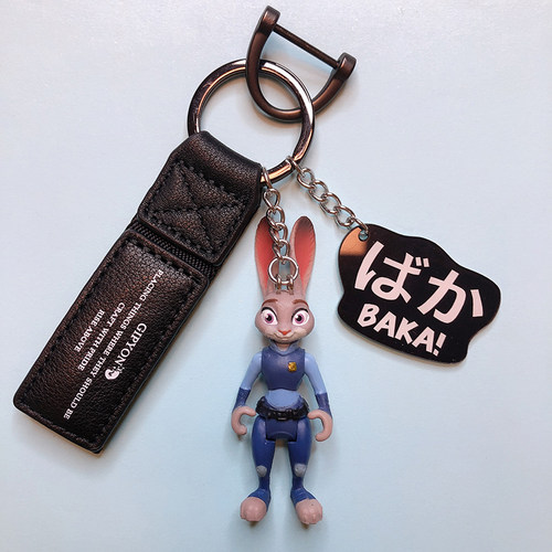 卡通兔子汽车钥匙扣迪士尼同款