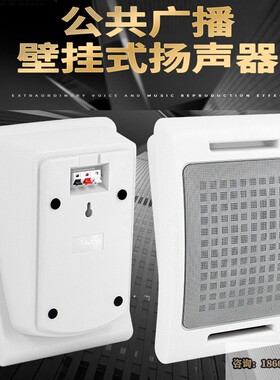 公共广播校园广播教室走廊壁挂音箱10W扬声器HSE-108