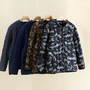 棉衣棉服男秋冬季夹棉加厚棉花迷彩服纯棉宽松上衣保暖外套大花袄